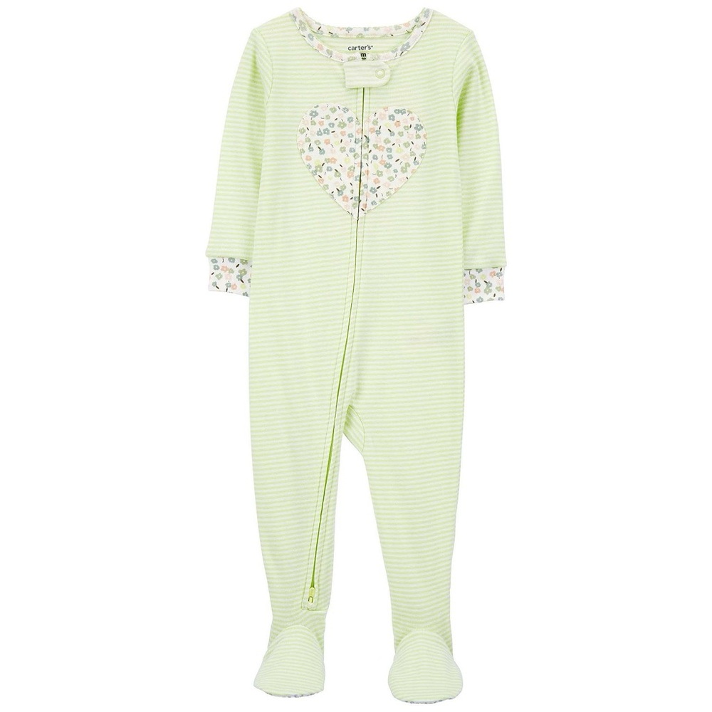 Carter's Heart One-Piece Footed Pajamas